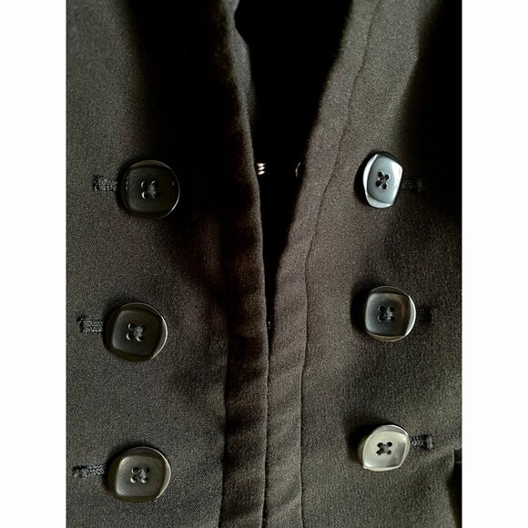 WHBM cropped blazer jacket, black, 8 - Picture 3 of 5